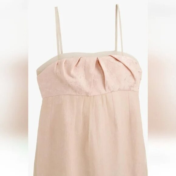 Zara Limited Edition Mixed Organza Dress NWT Pale Pink Size Medium - Picture 8 of 14